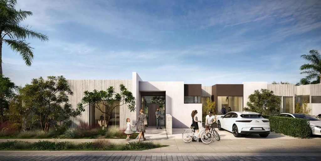 Villas exterior — contemporary standalone villa architecture at Solana East New Cairo